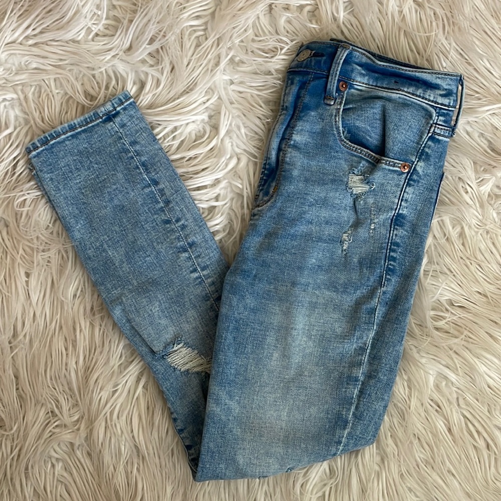 • women’s abercrombie & fitch ultra high rise super skinny ankle jeans •